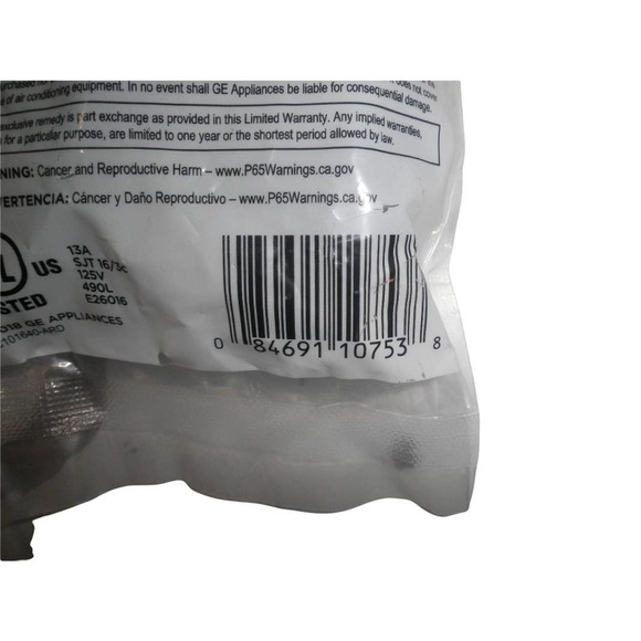 General Electric WX09X70910 Universal Dishwasher Power Cord, 5-Feet, 4-Inch - Picture 4 of 5